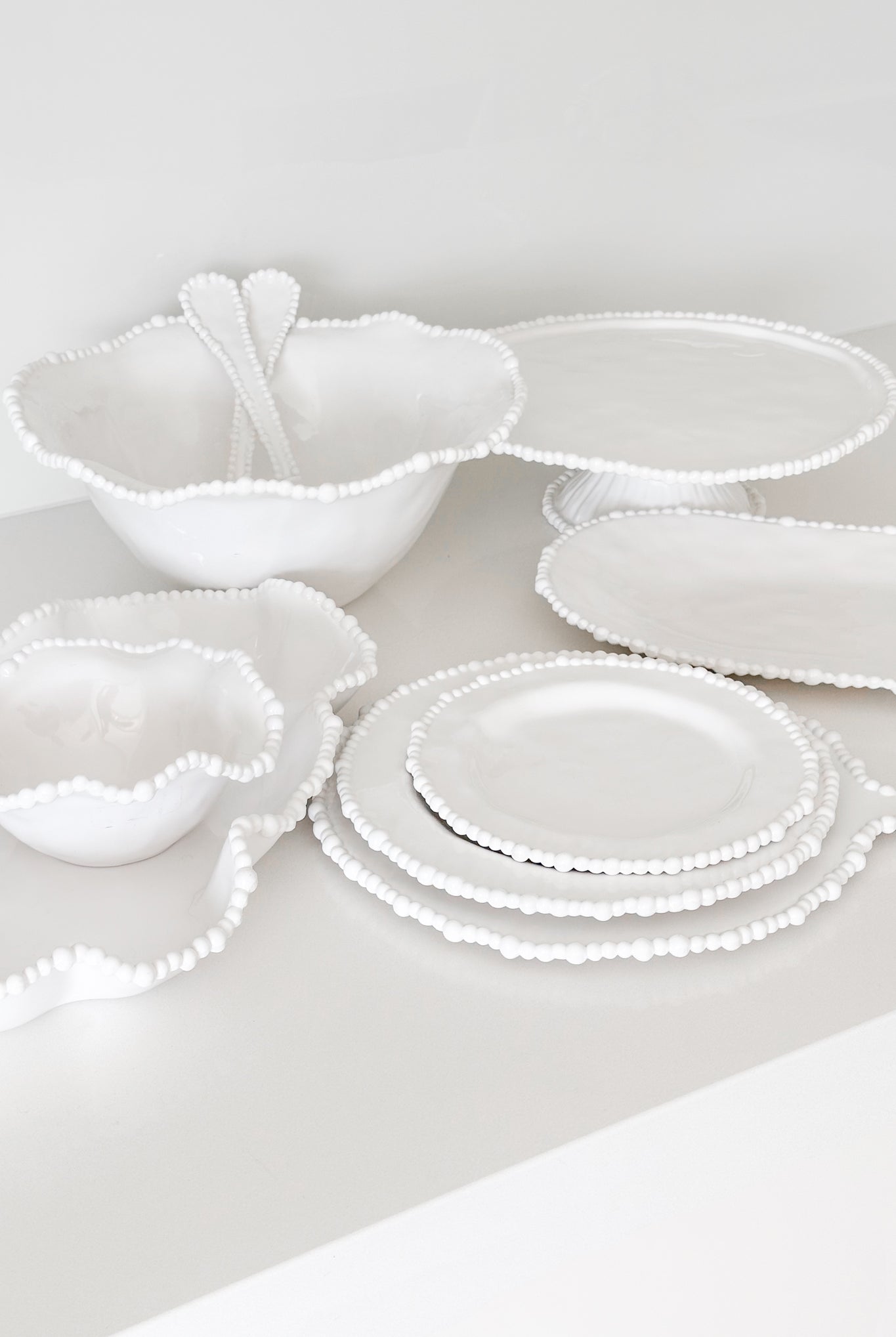 Small Pearl Melamine Side Plate - 23cm - Magpie Style