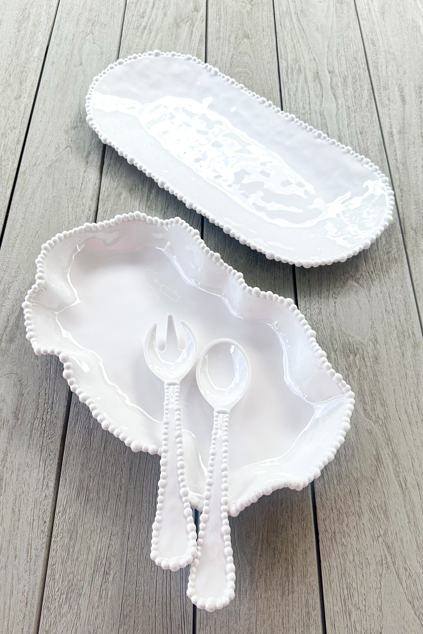 Long Pearl Melamine Platter - Magpie Style
