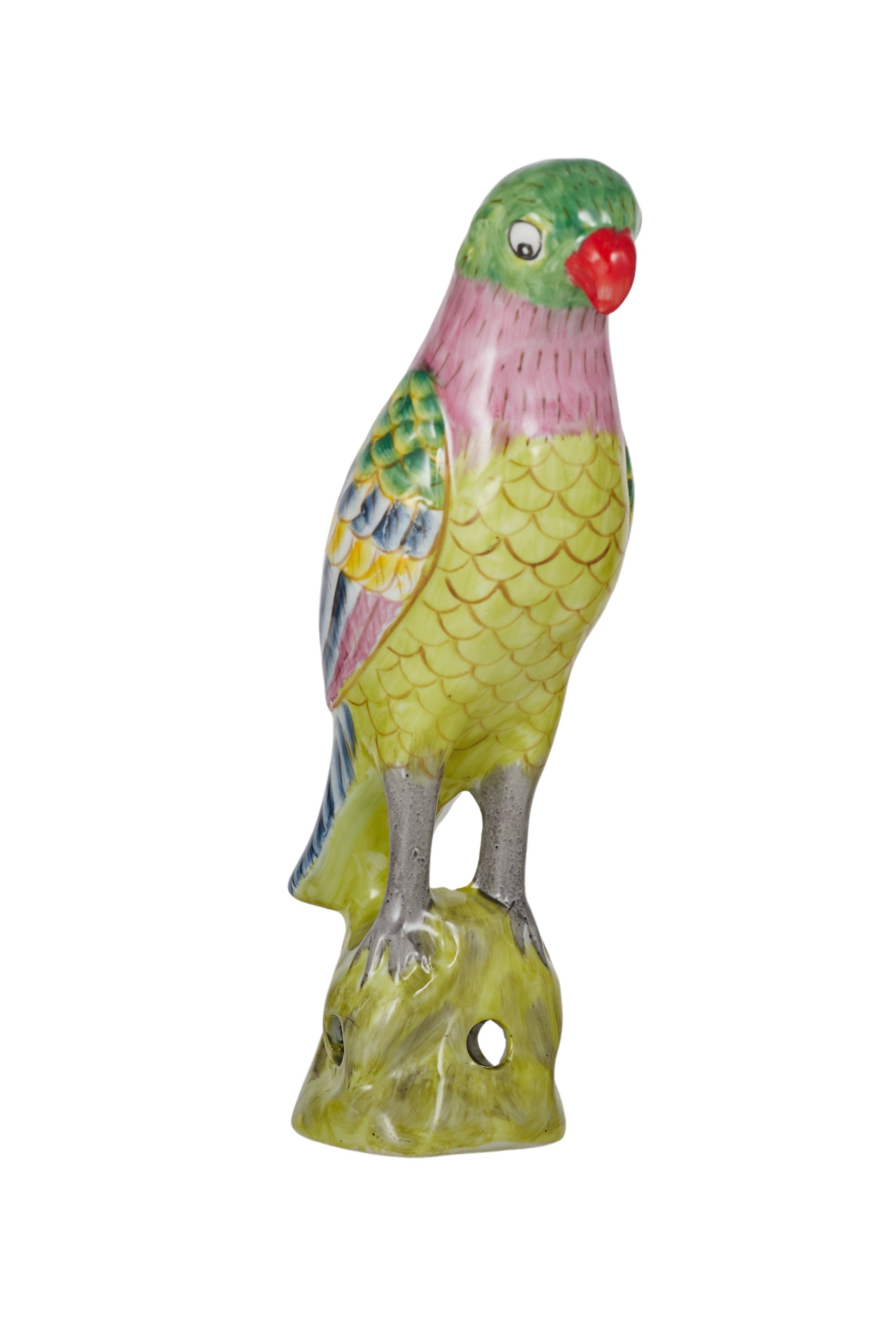 Tang Style Glazed Ceramic Parrot - Magpie Style