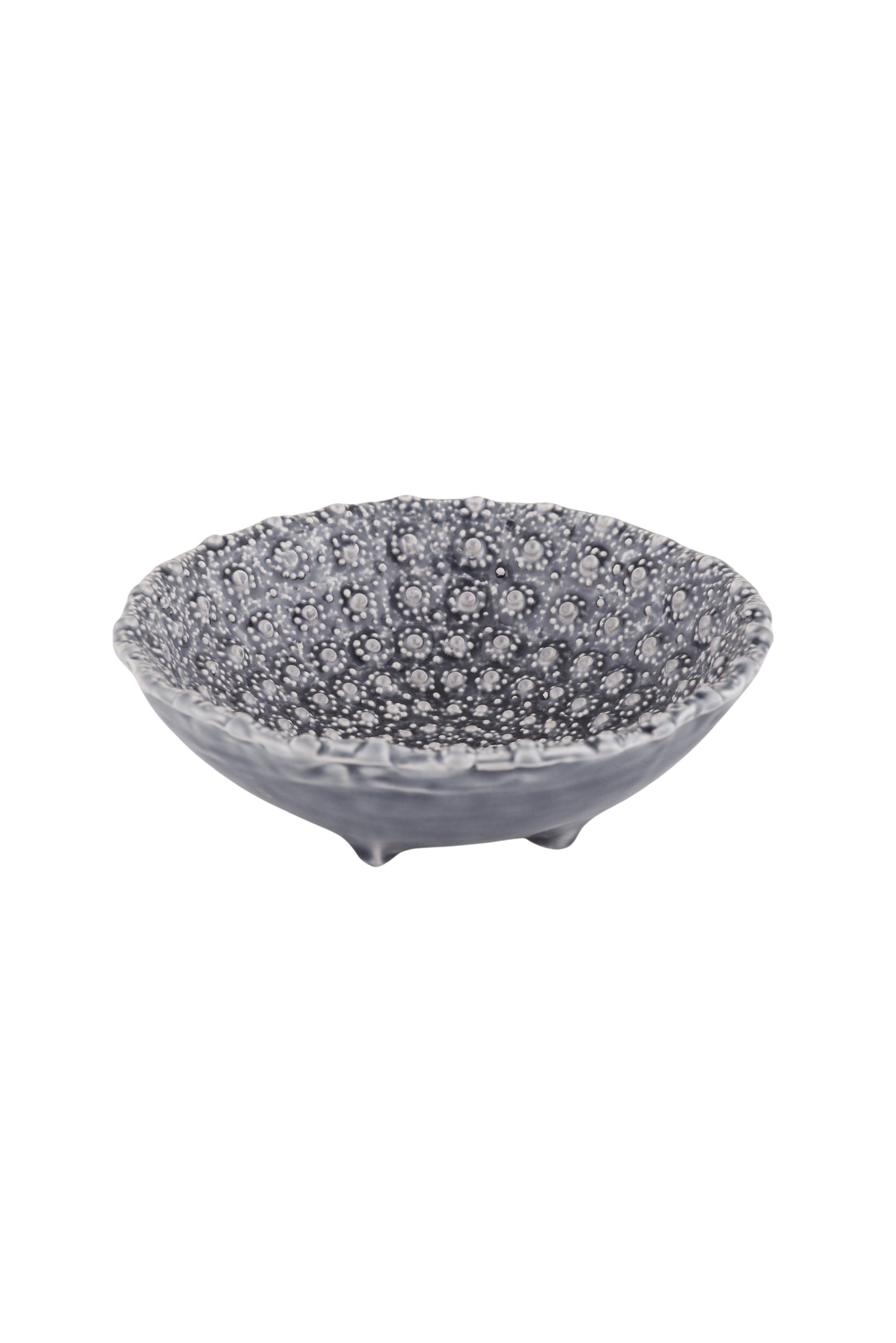 Urchin Glazed Ceramic Footed Bowl - Magpie Style