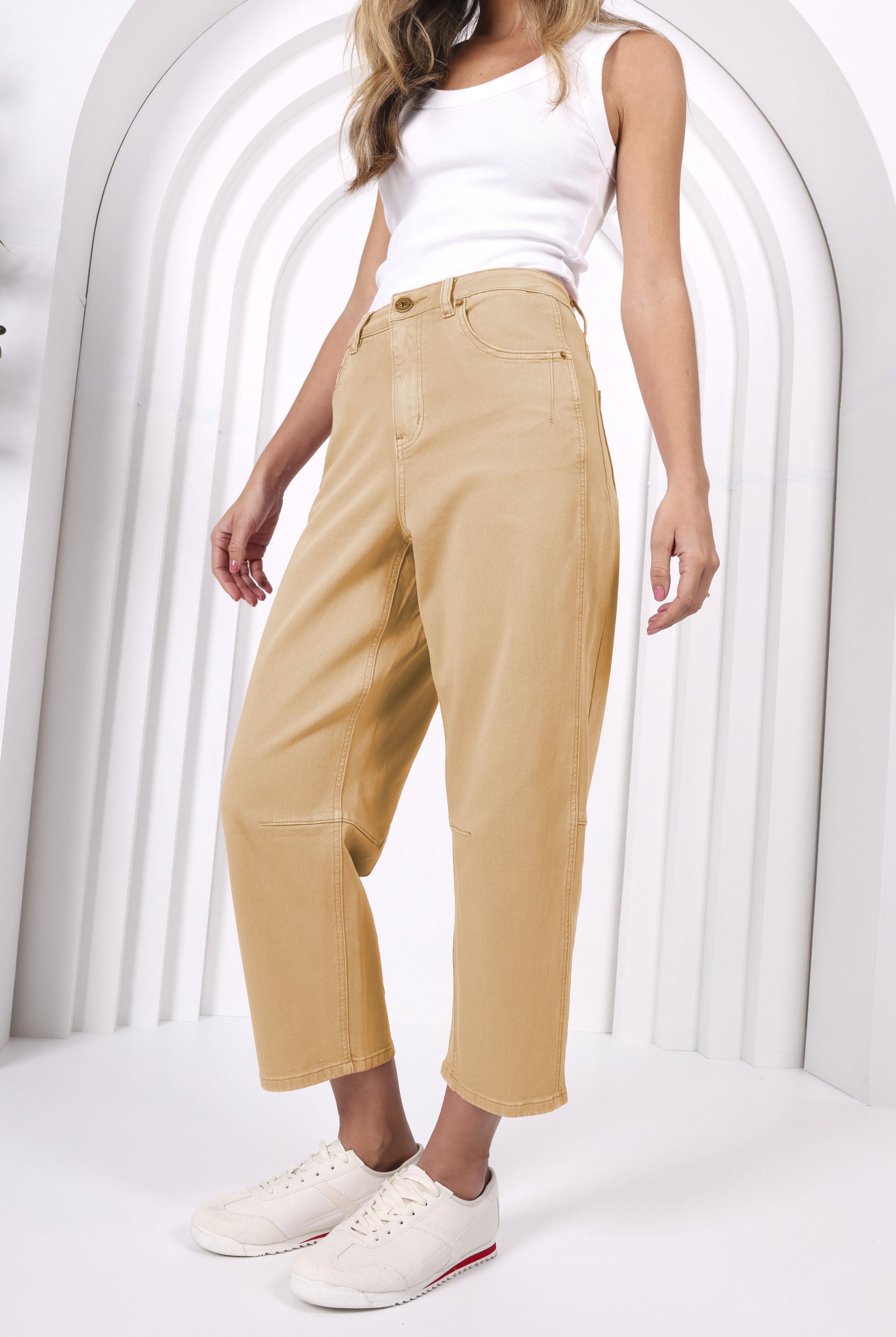 Toni Barrel Jeans - Clay - Magpie Style