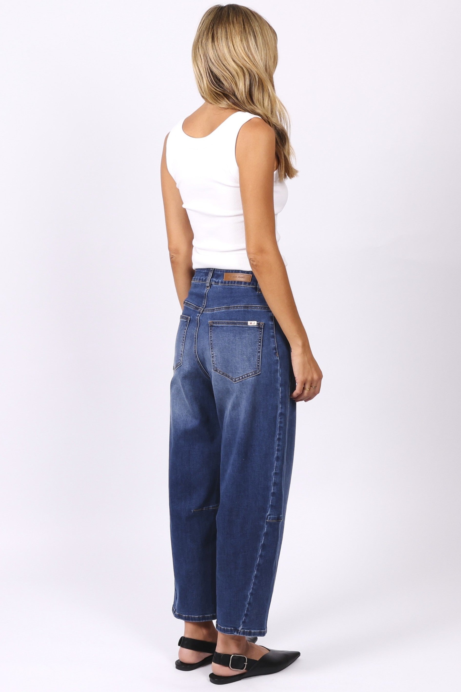 Toni Barrel Jeans - Blue Denim - Magpie Style