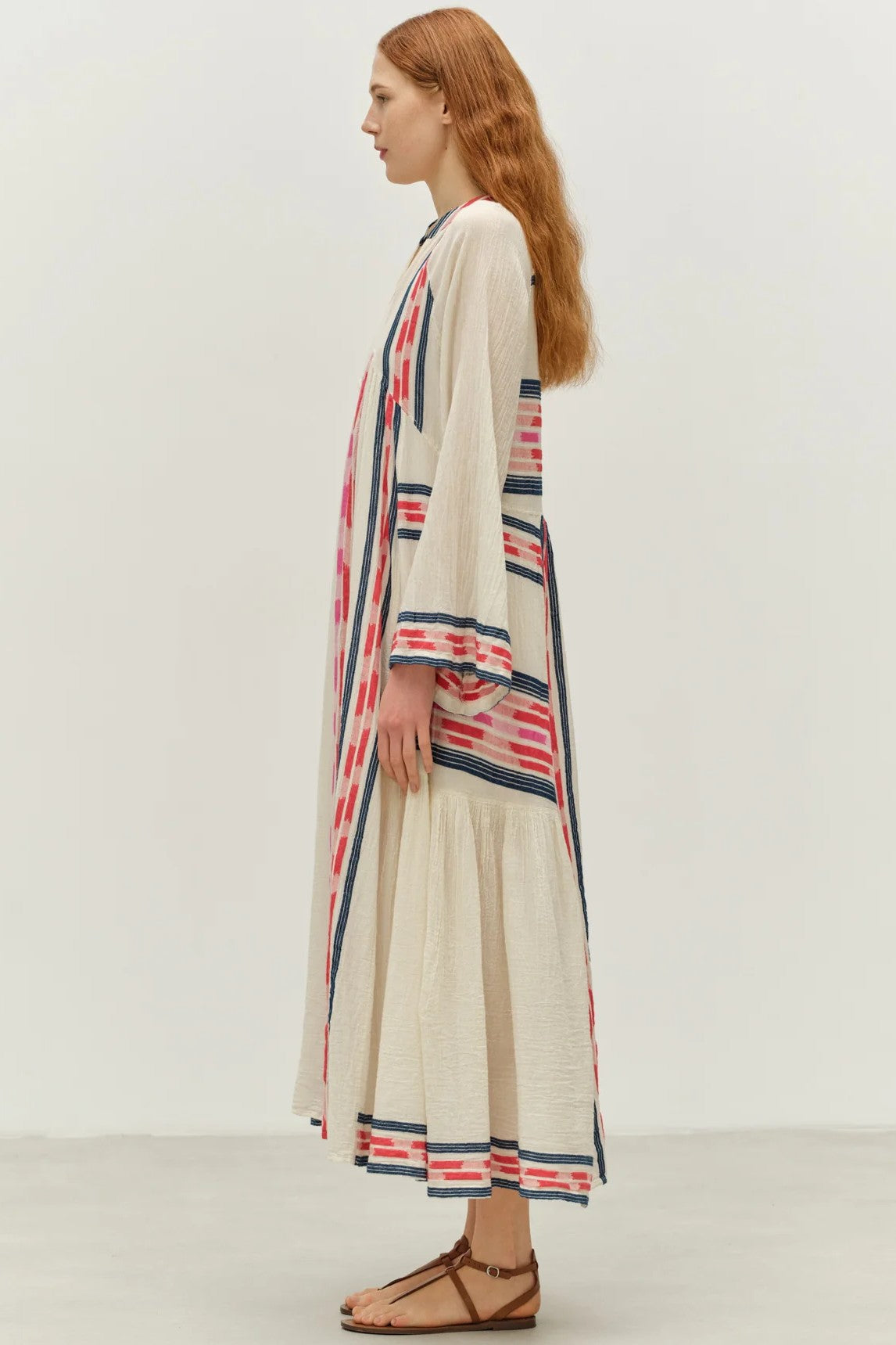 DEVOTION TWINS Power Long Dress - Navy/Red - Magpie Style