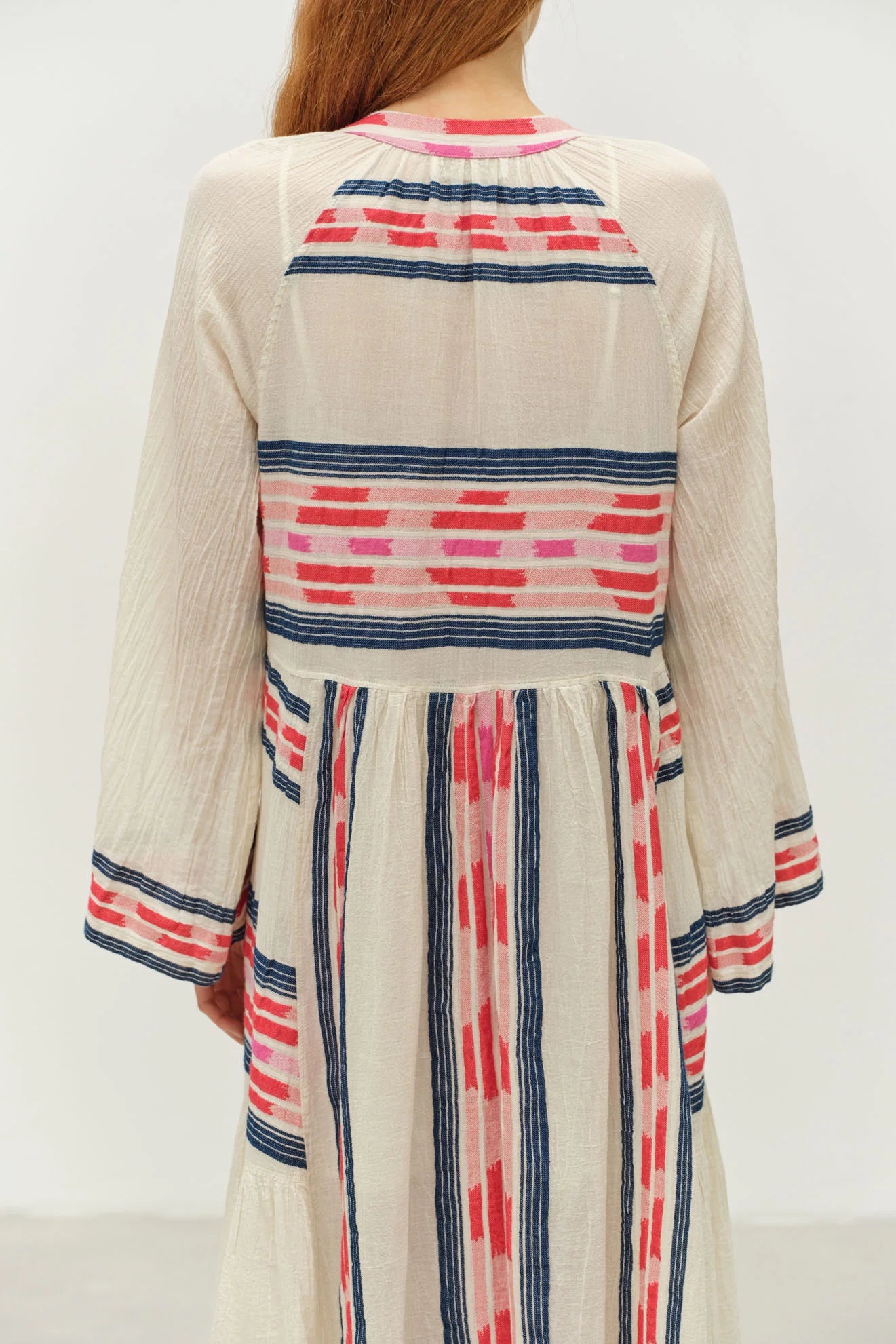 DEVOTION TWINS Power Long Dress - Navy/Red - Magpie Style