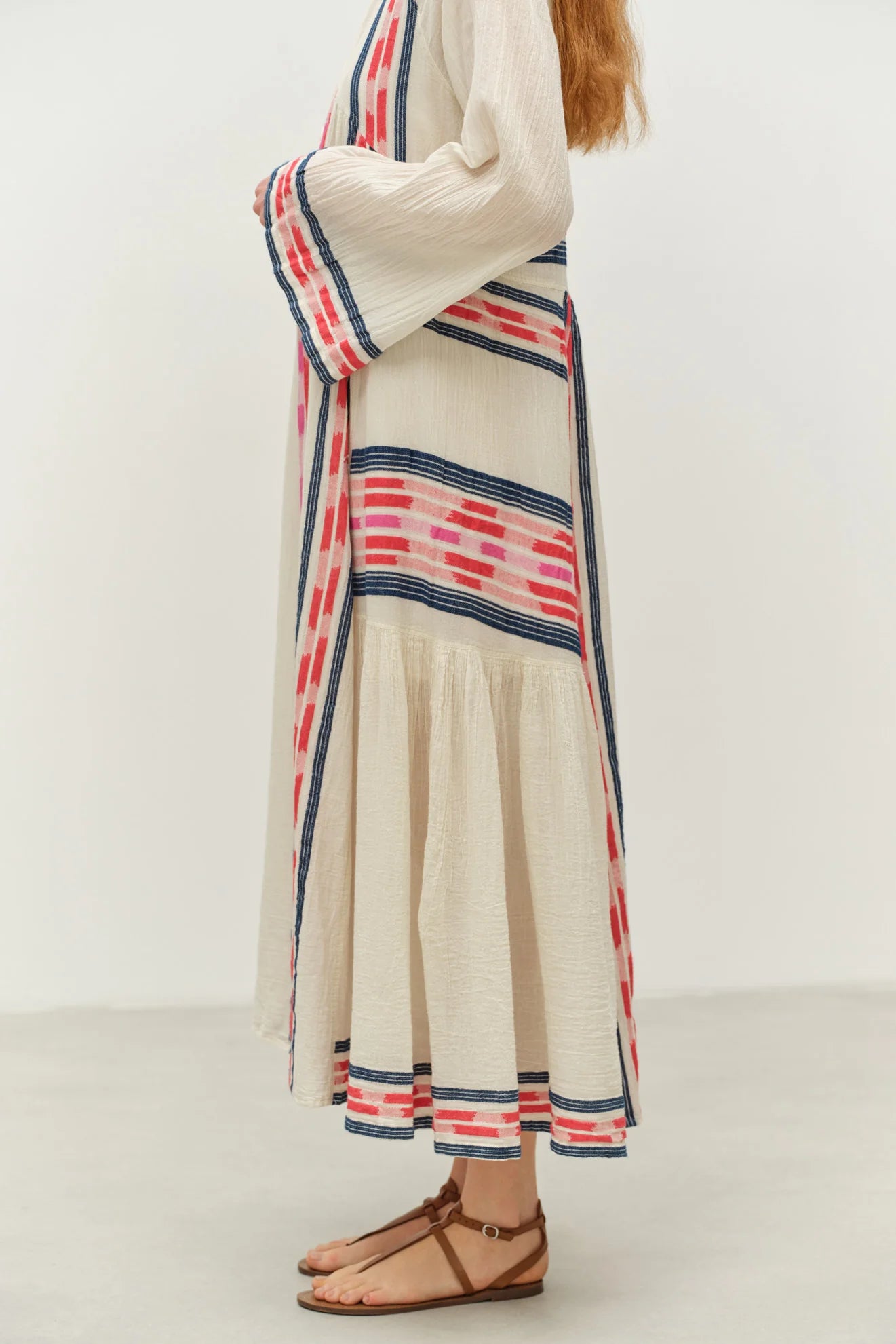 DEVOTION TWINS Power Long Dress - Navy/Red - Magpie Style