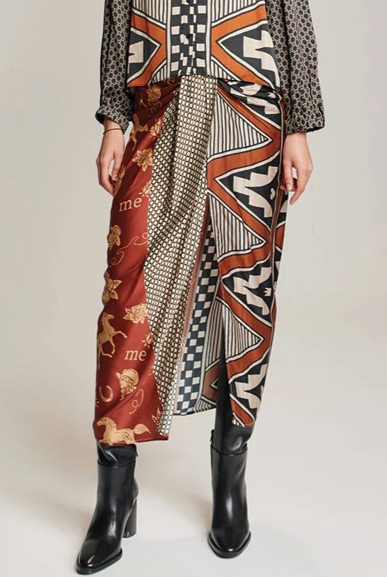 ME369 Luna Rodeo Tie Skirt - Magpie Style