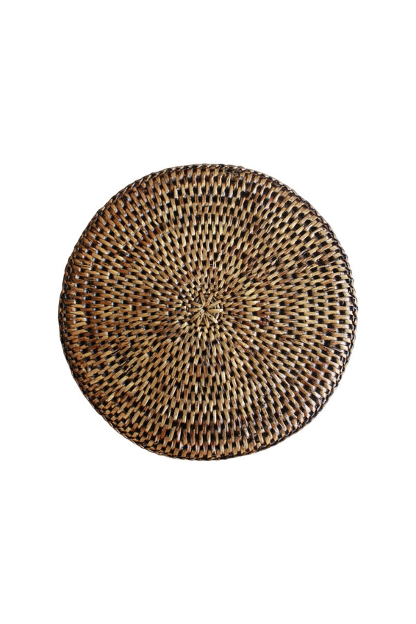 Medium Rattan Round Place Mat - Magpie Style