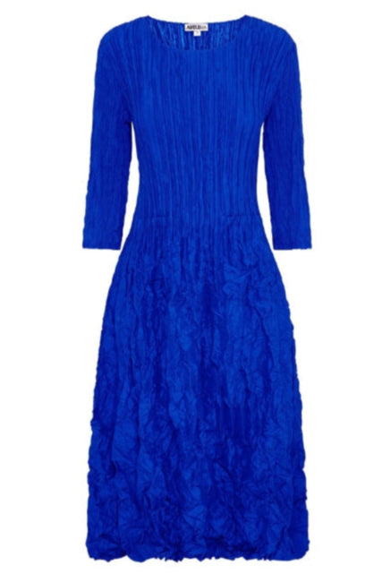 ALQUEMA 3/4 Sleeve Smash Pocket Dress - Royal - Magpie Style