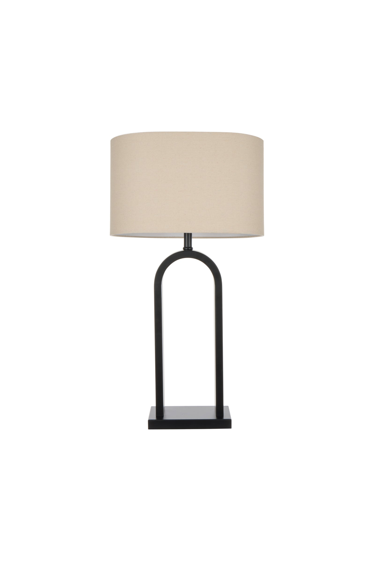 Reed Table Lamp - Taupe & Black - full product view