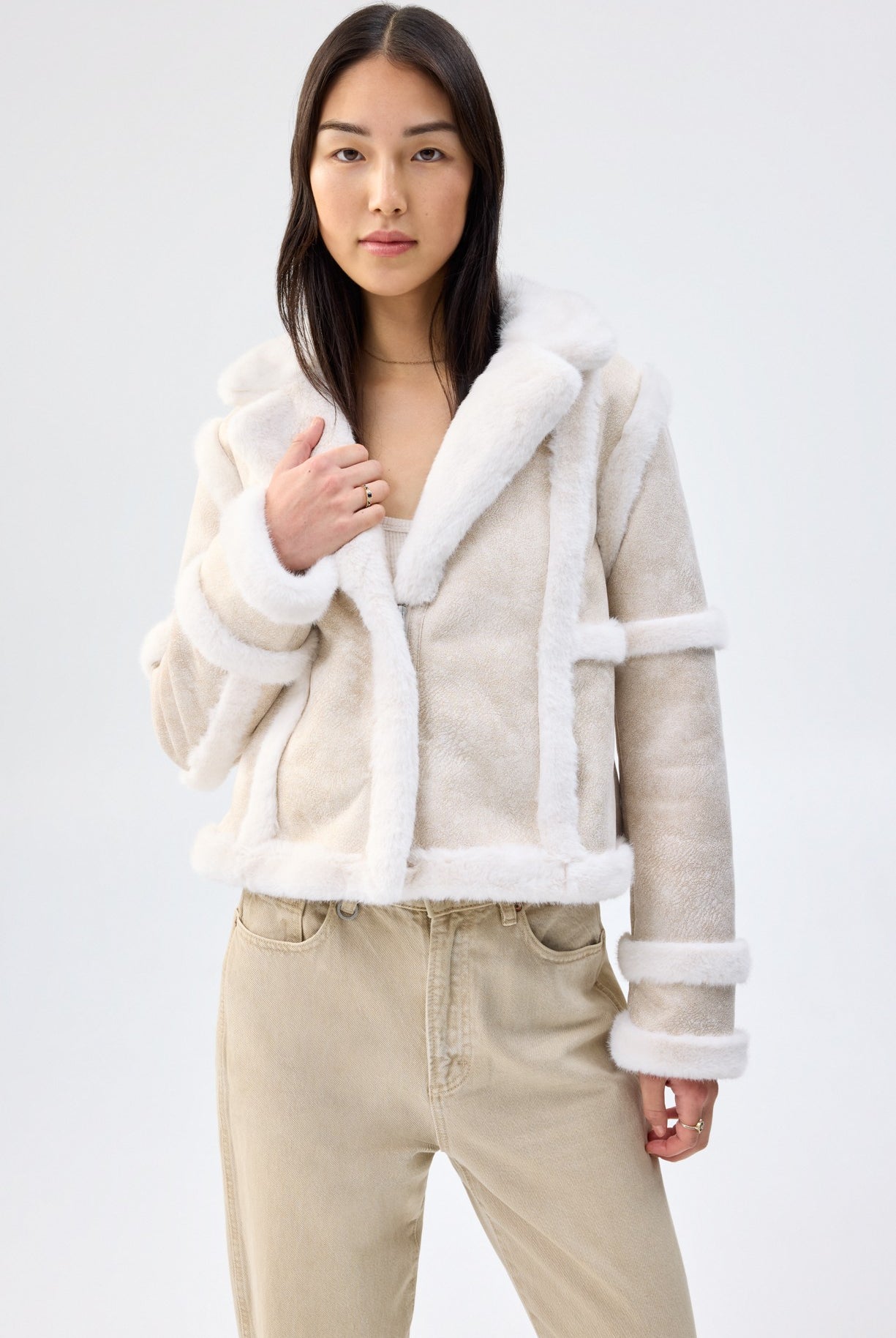 UNREAL FUR Talamascs Jacket - Cream - Magpie Style