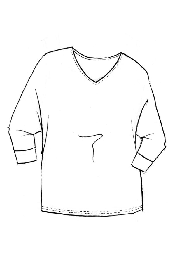 PAULA RYAN Batwing Top Modal Soft - Tahitian Blue - Paula Ryan