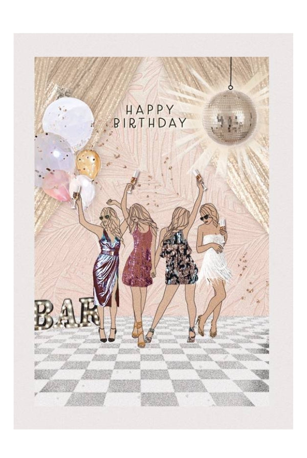 Happy Birthday Dancing Girls - Magpie Style