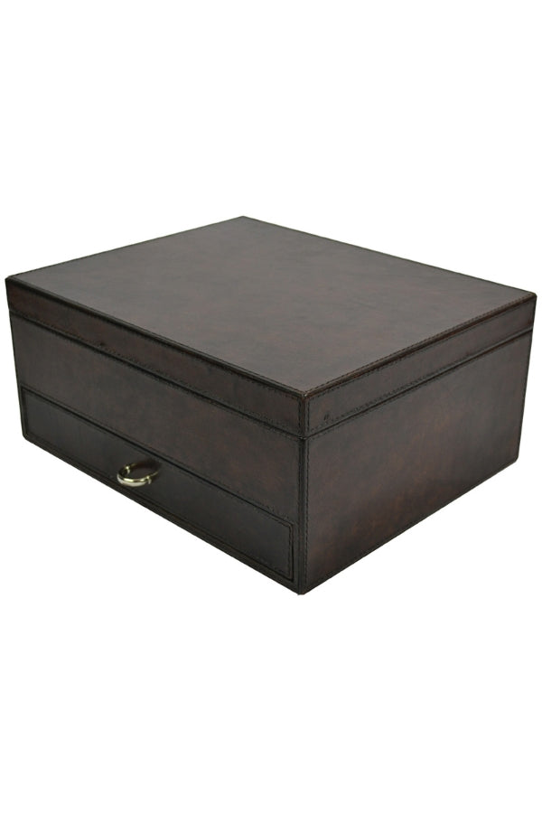 Leather 10 Watch Holder - Rich Chocolate - Magpie Style