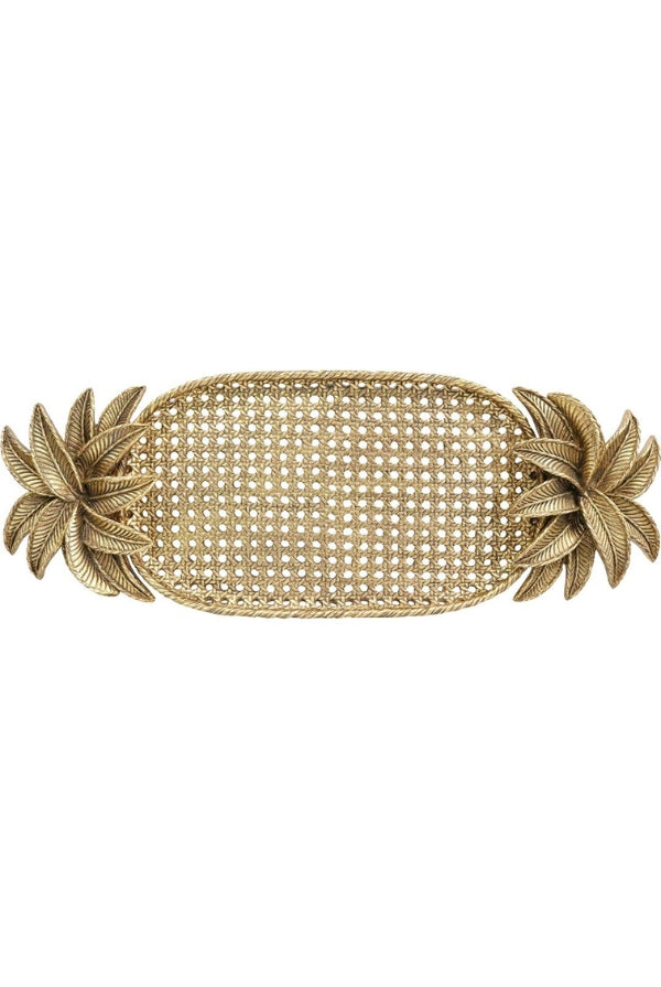 XL Palm Tree Tray Gold - Magpie Style