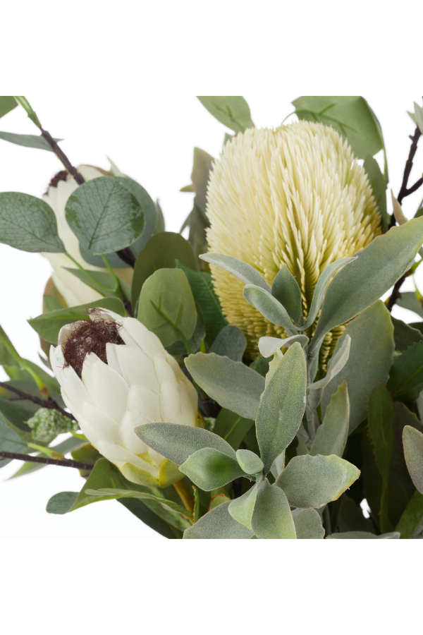 Australis Protea Eucalyptus Mix-Malia Pot - Magpie Style