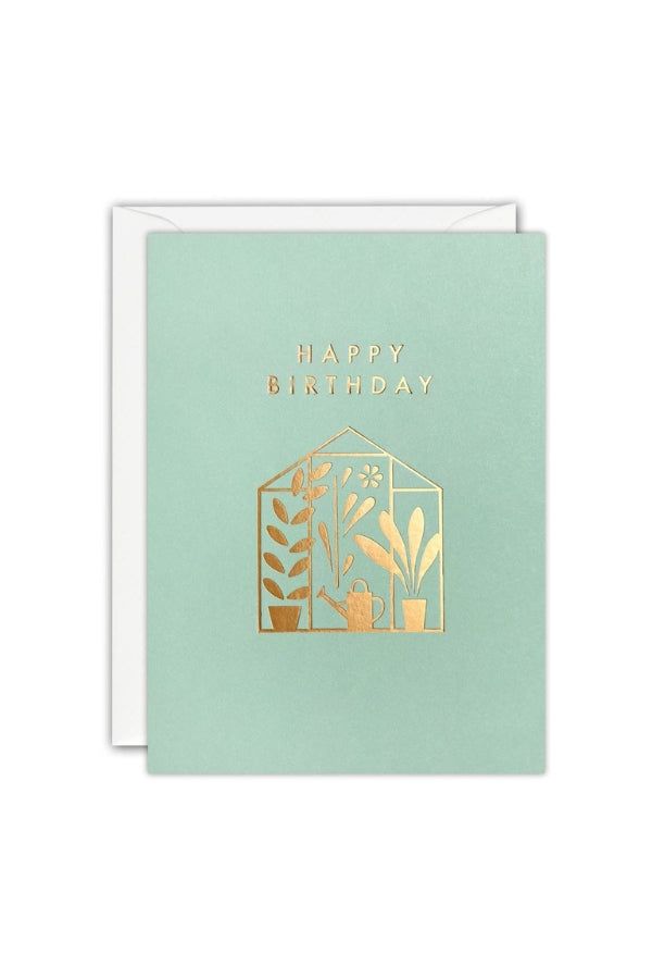 Glasshouse Birthday Mini Card - Magpie Style