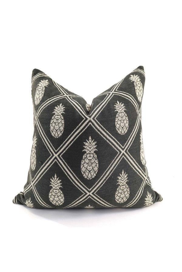 Pineapple Cushion - Black/Natural - Magpie Style