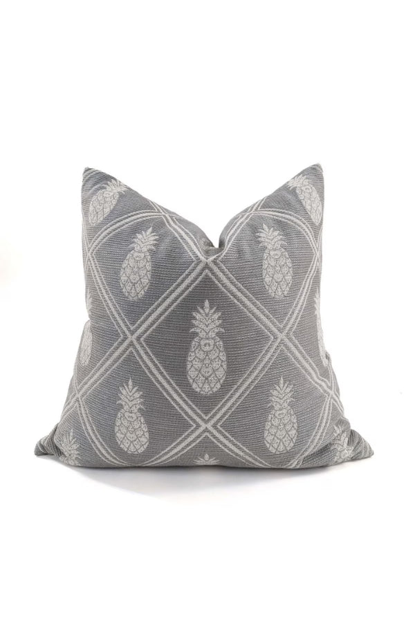 Pineapple Cushion - White/Grey - Magpie Style