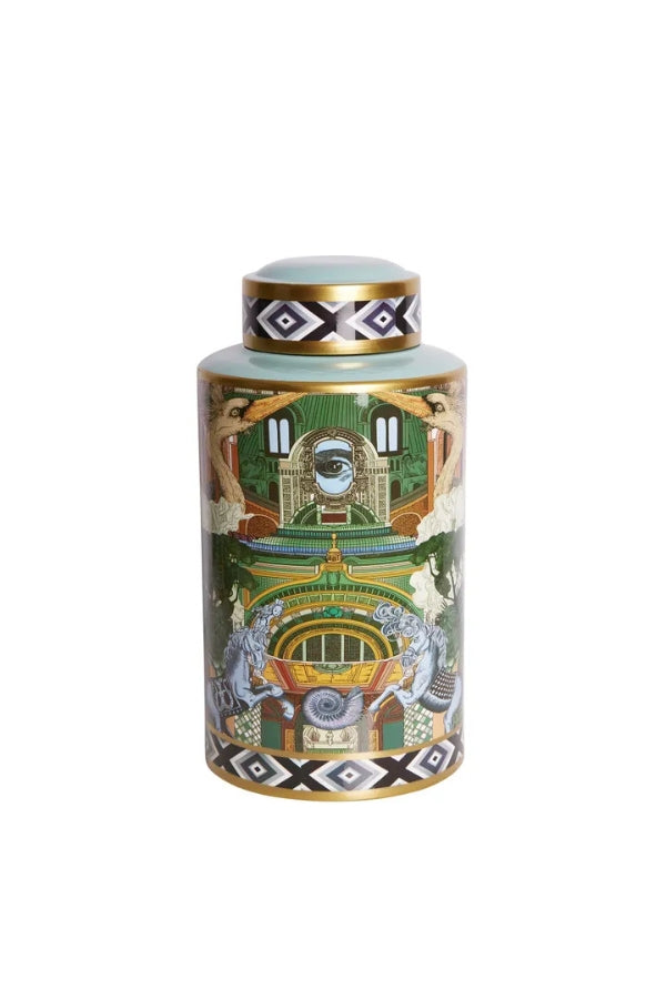 Akira Porcelain Large Jar - Magpie Style