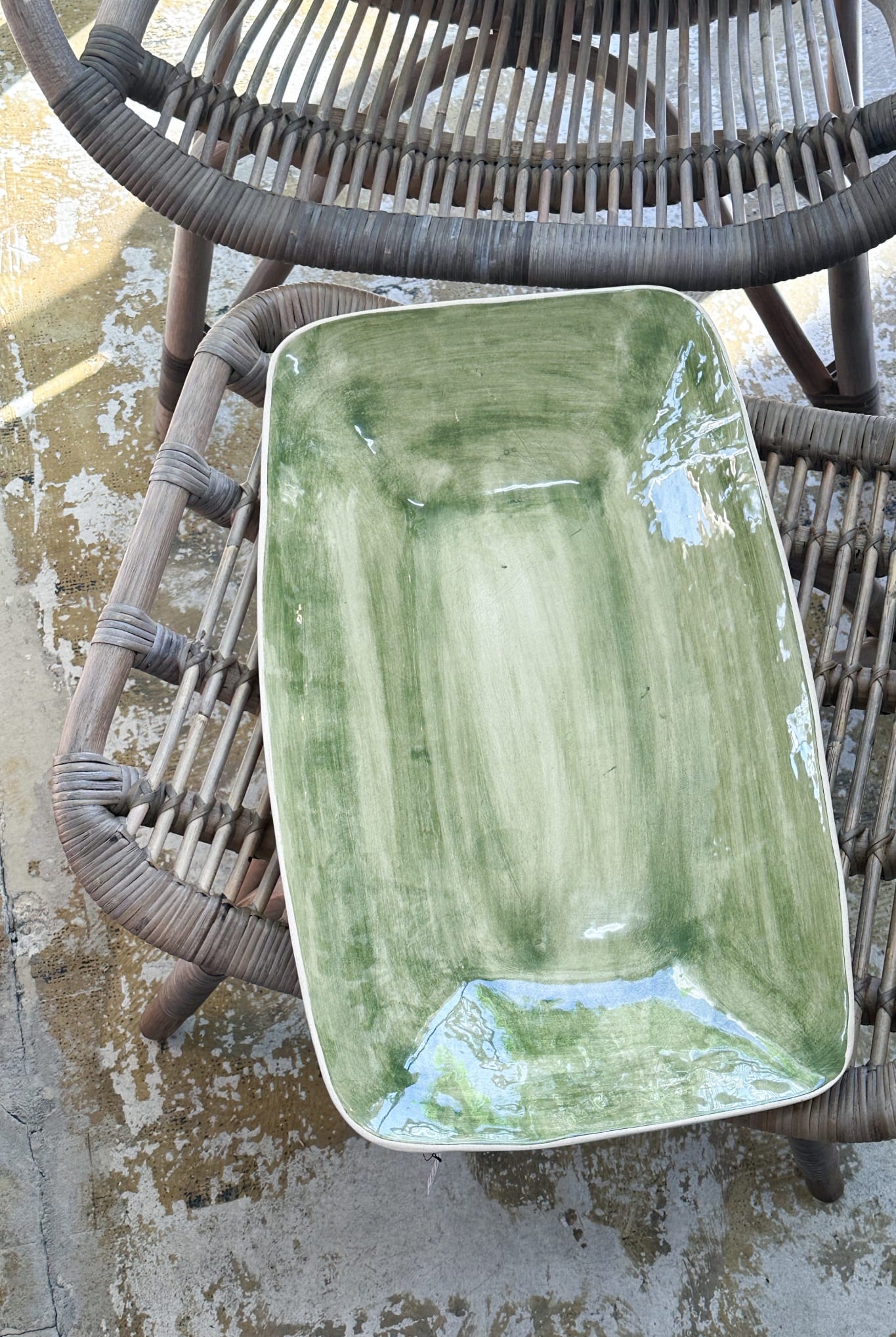 WONKI WARE Deep Trough Dish - Beach Sand - Magpie Style