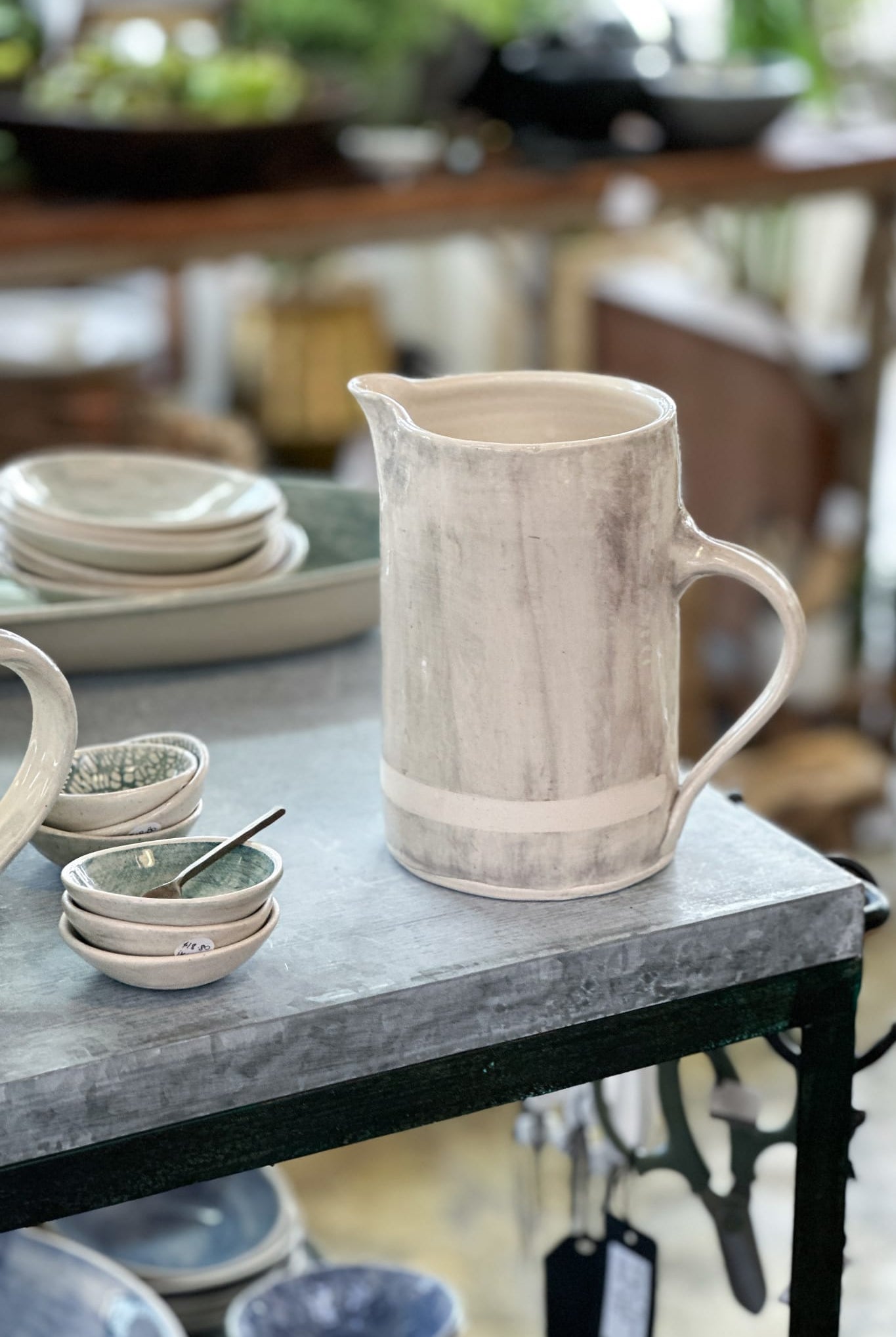 WONKI WARE 1 litre Tall Water Jug - Beach Sand - Magpie Style