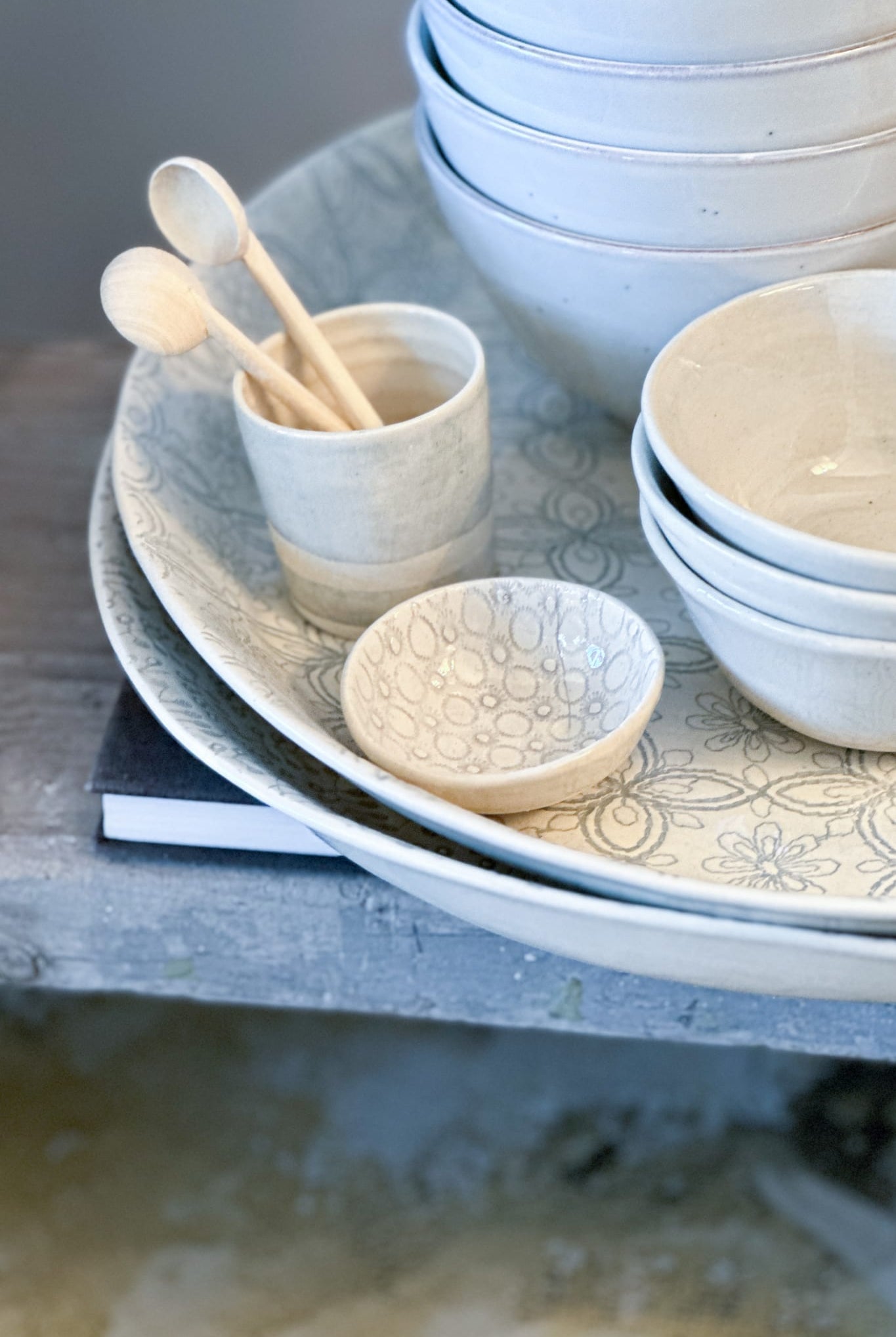 WONKI WARE Salt Dish - Lace - Magpie Style