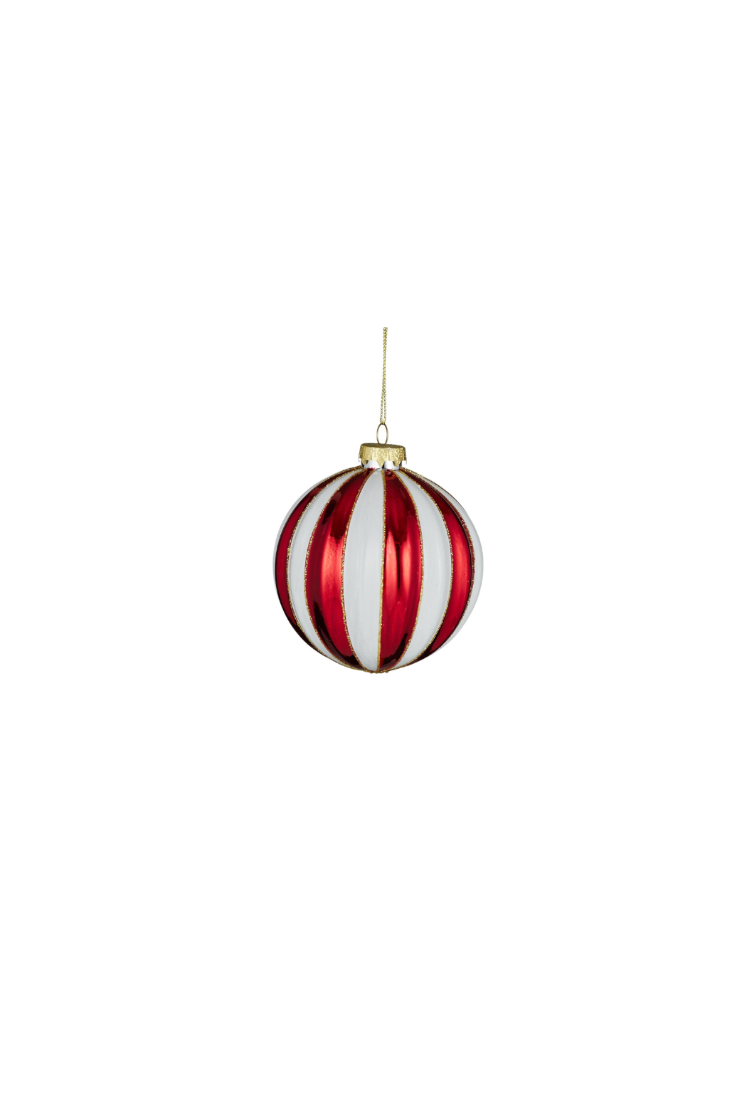 Candy Bauble Glass - Red/White - Magpie Style