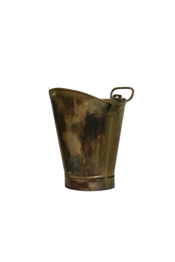 Brass finish Coal Bucket - Medium - Magpie Style