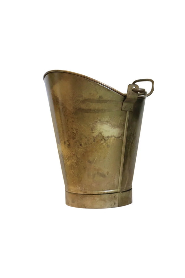 Brass finish Coal Bucket - Large - Magpie Style