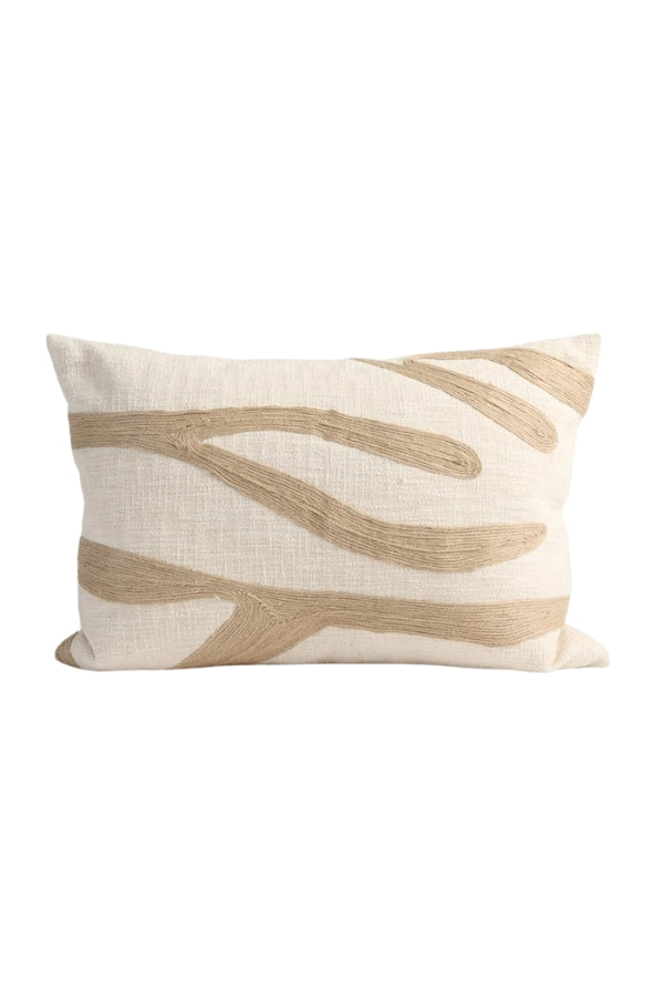 Zanth Cushion - Ivory/Natural - 40x60cm - Magpie Style