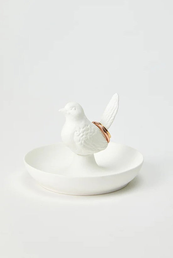 Frolicking Bird - Ring Dish - Magpie Style