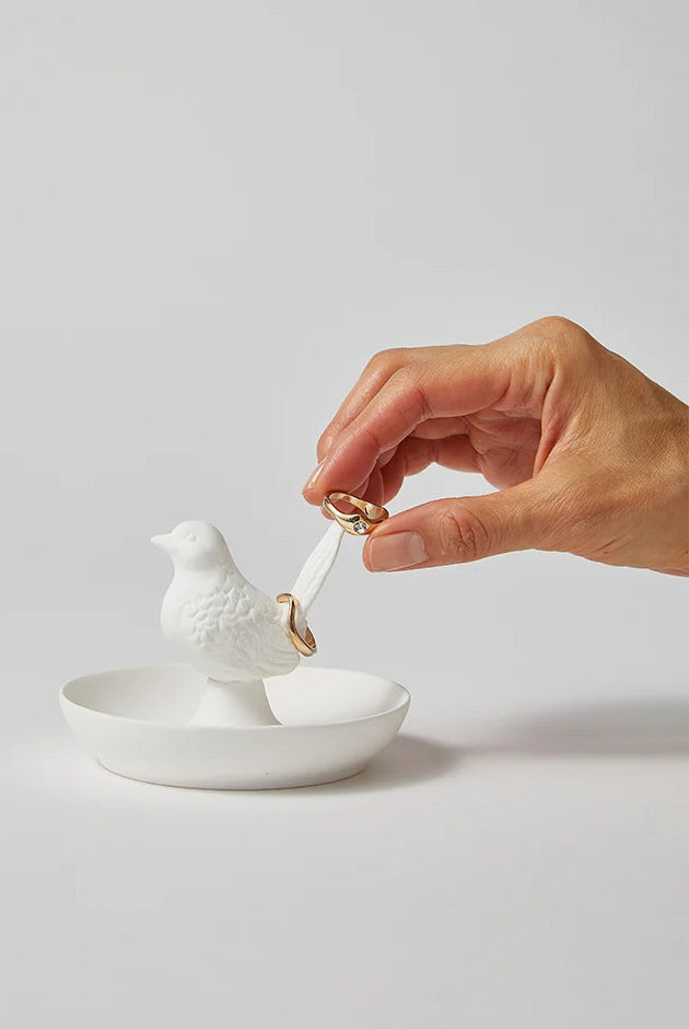 Frolicking Bird - Ring Dish - Magpie Style