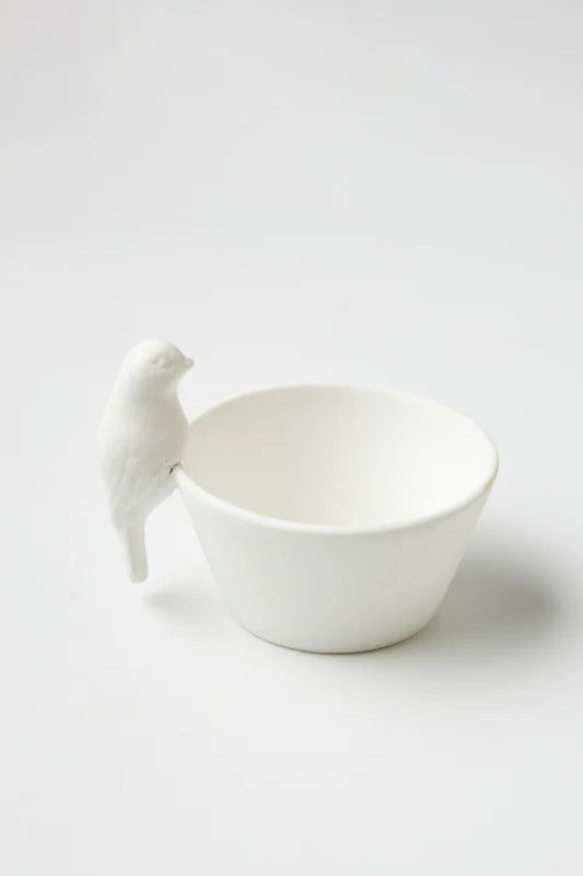 White Mini Bird Dish - Porcelain - Magpie Style