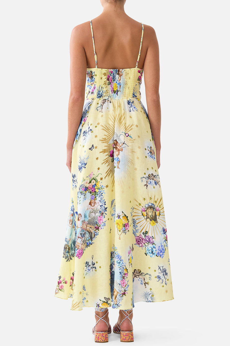 CAMILLA Waistband Dress with Tie Detail - Chinoiserie Child - view 2