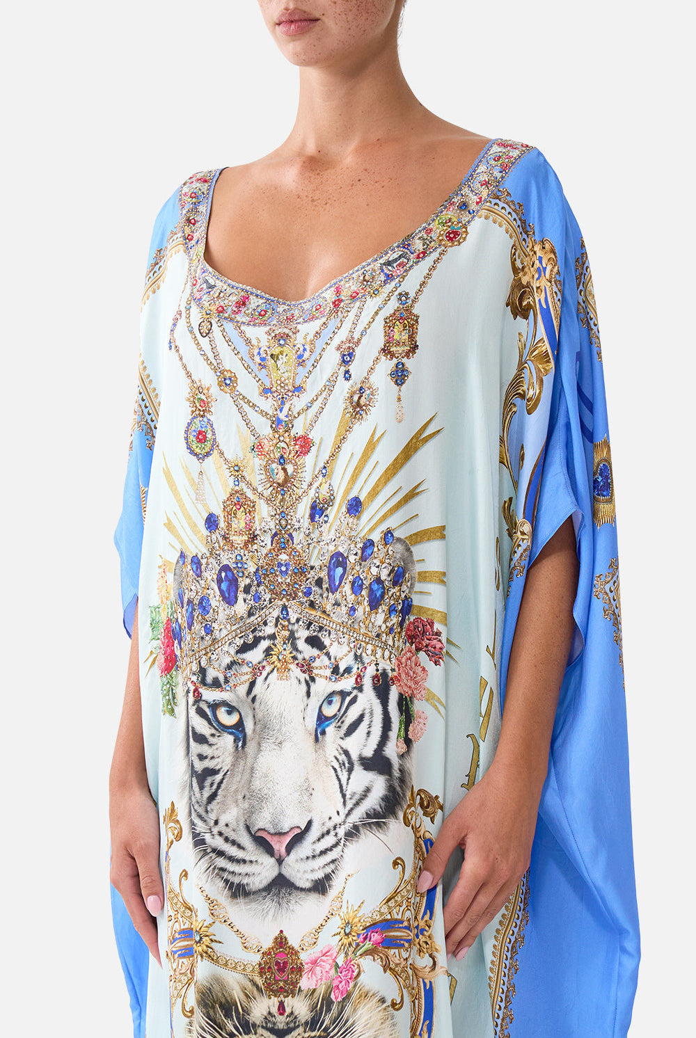 CAMILLA Round Neck Kaftan - Verses In Vintage - view 5