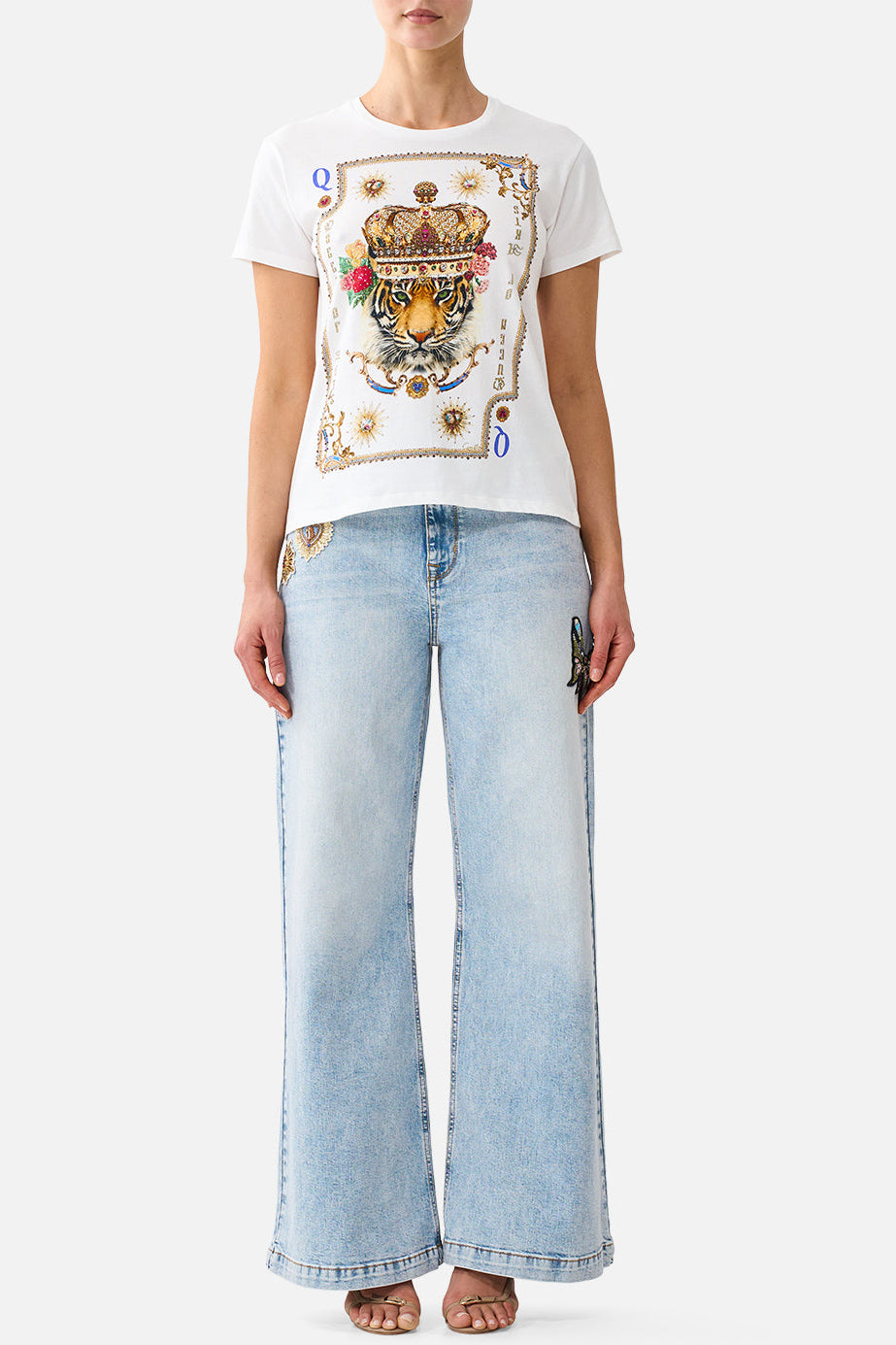 CAMILLA Short Sleeve Easy Tee - Verses In Vintage - view 1