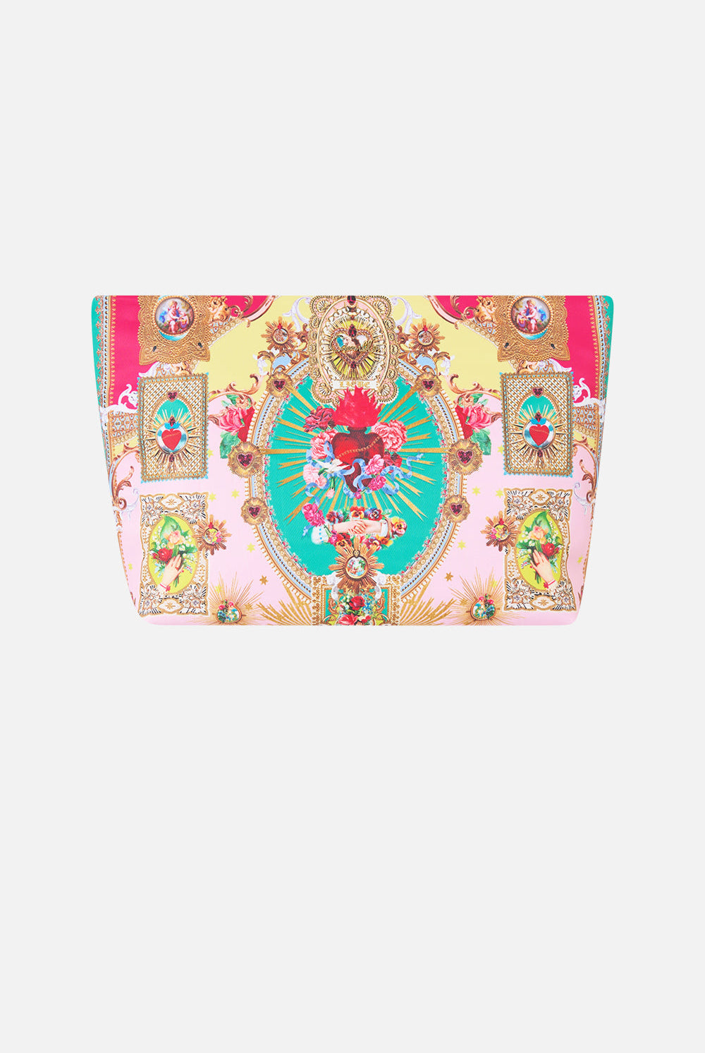 CAMILLA Large Makeup Clutch - Painted Prayers - view 1