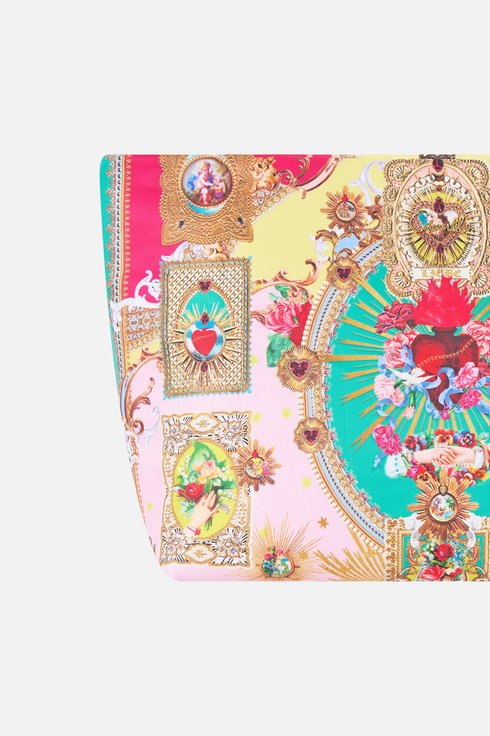 CAMILLA Large Makeup Clutch - Painted Prayers - view 2