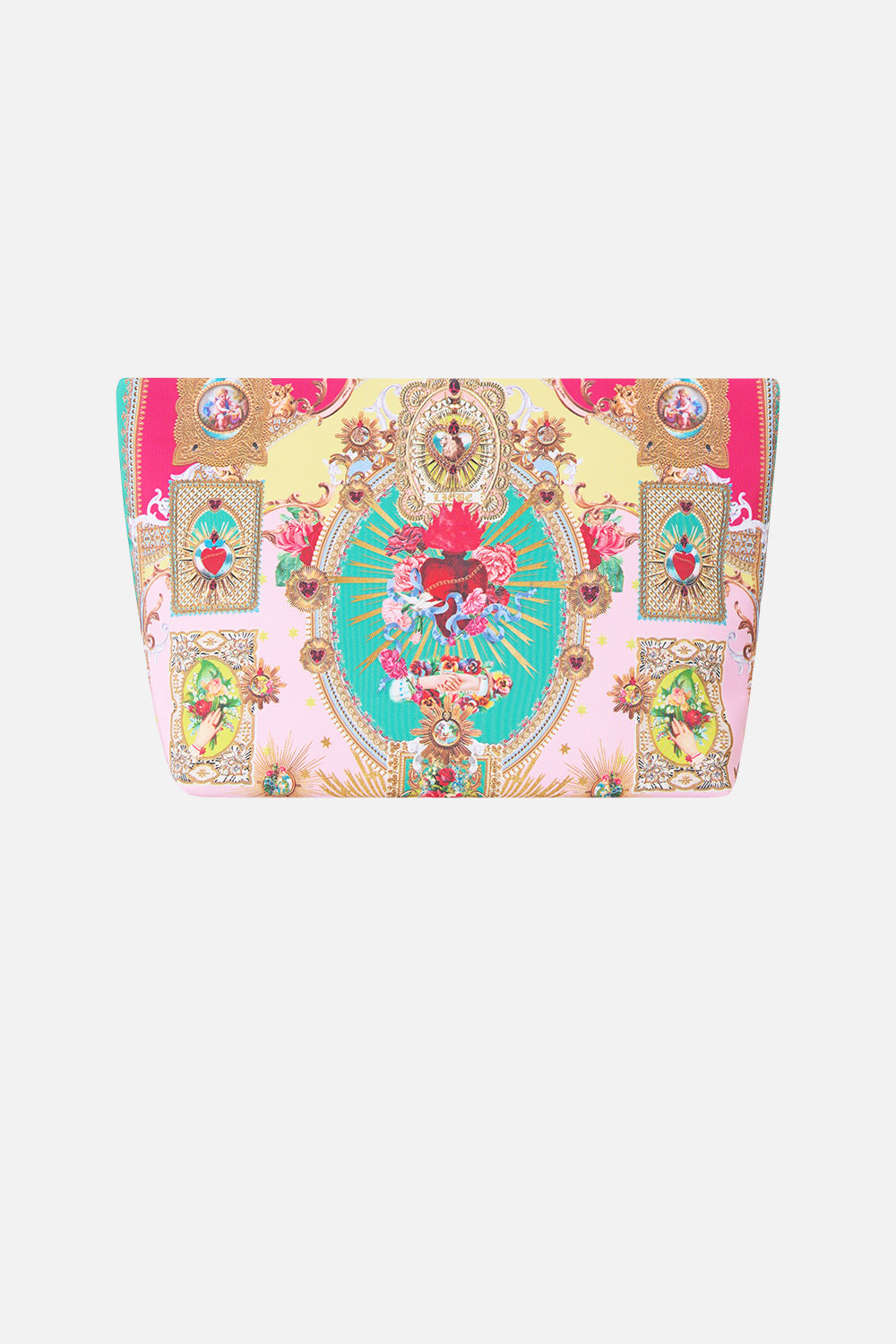 CAMILLA Large Makeup Clutch - Painted Prayers - view 3