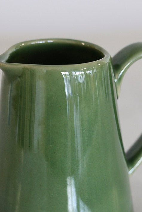 Ceramic Mini Jug Forest Glaze, alternate view