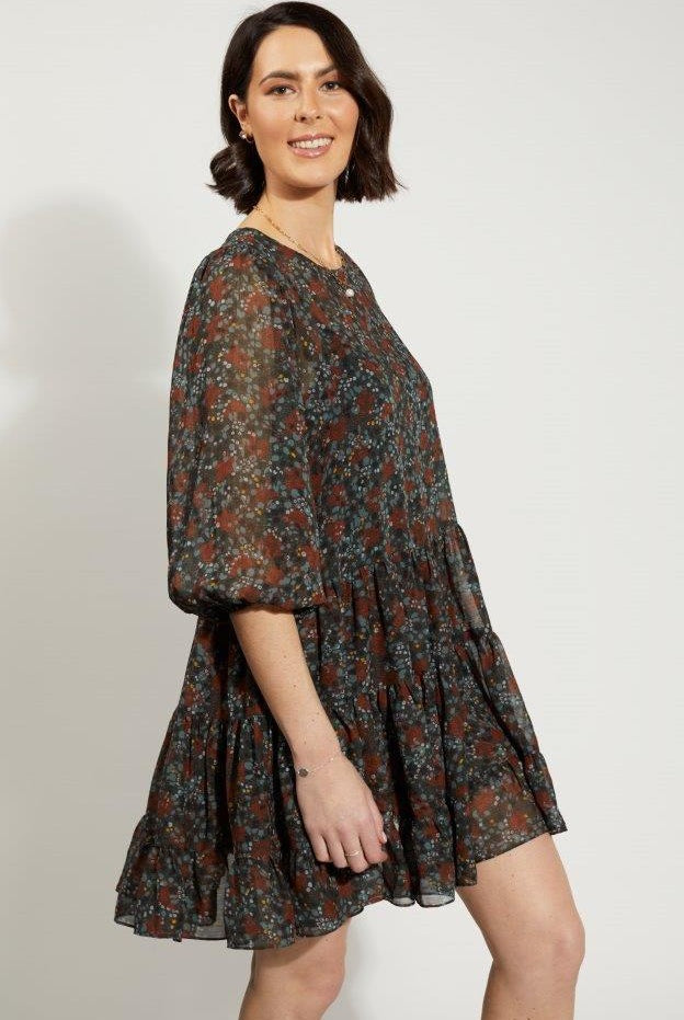 DRAMA THE LABEL Sapphire Dress - Lyon Print - Magpie Style