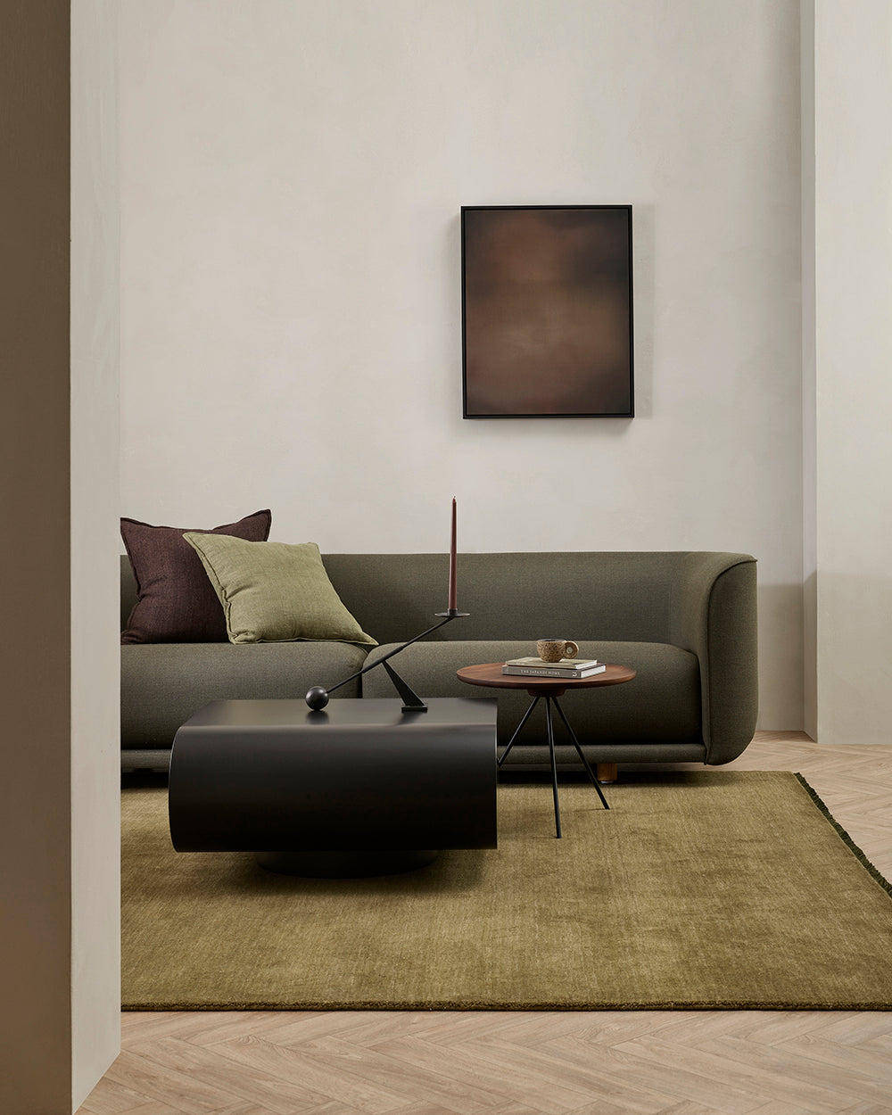 Flaxmill Cushion - Kelp - view 4