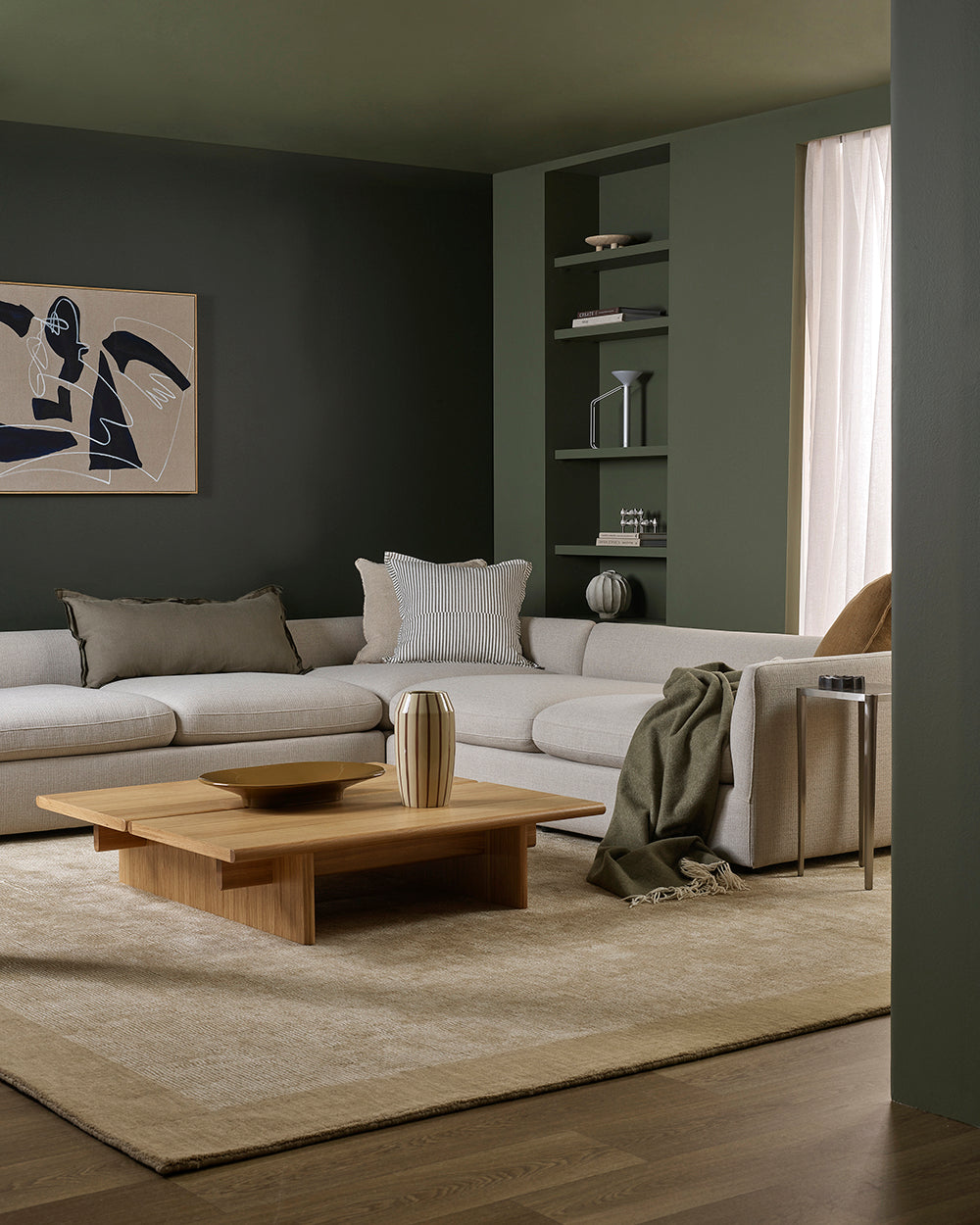 Rowan Cushion - Olive - view 4