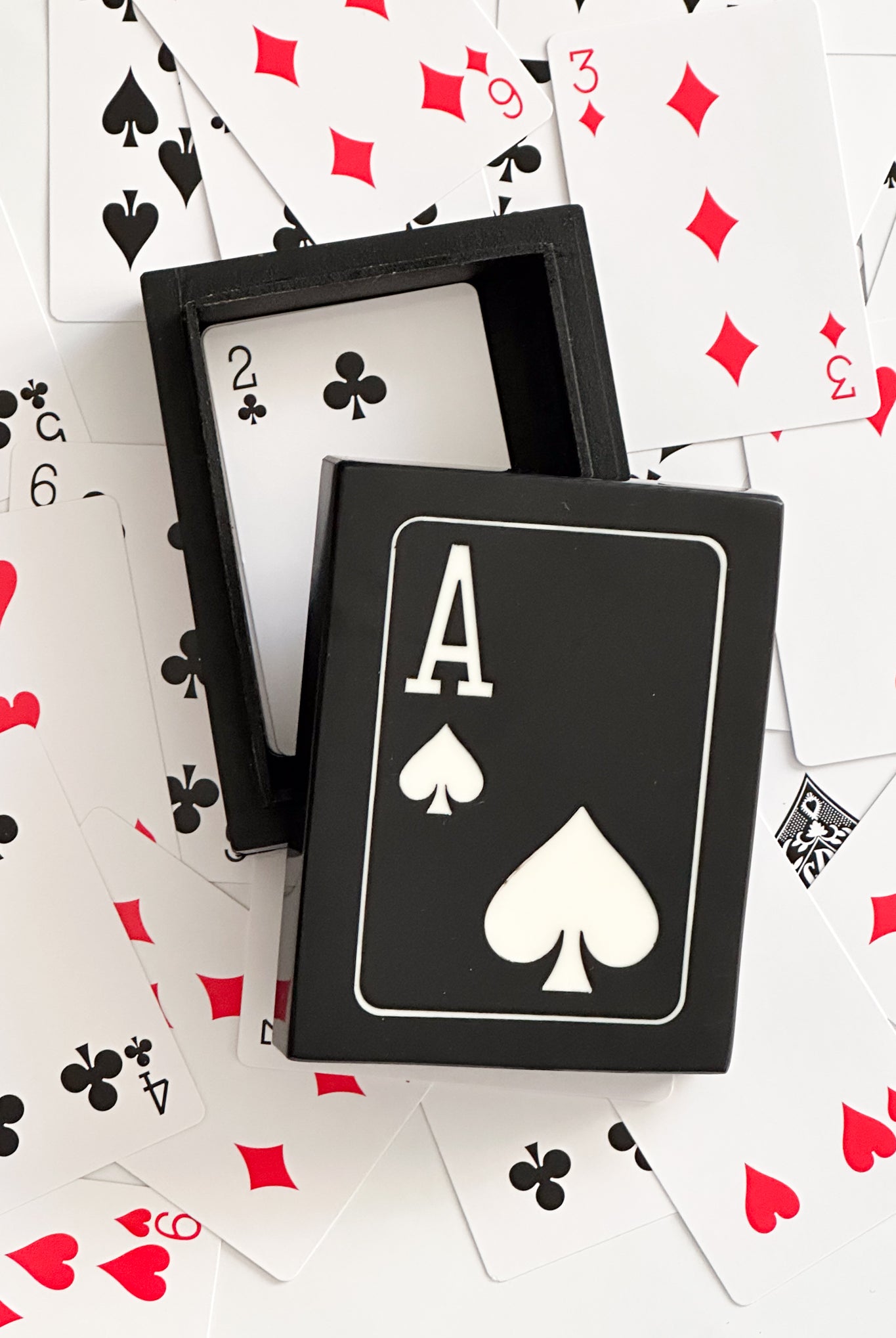 Resin Single Set Card Box Holder - Magpie Style