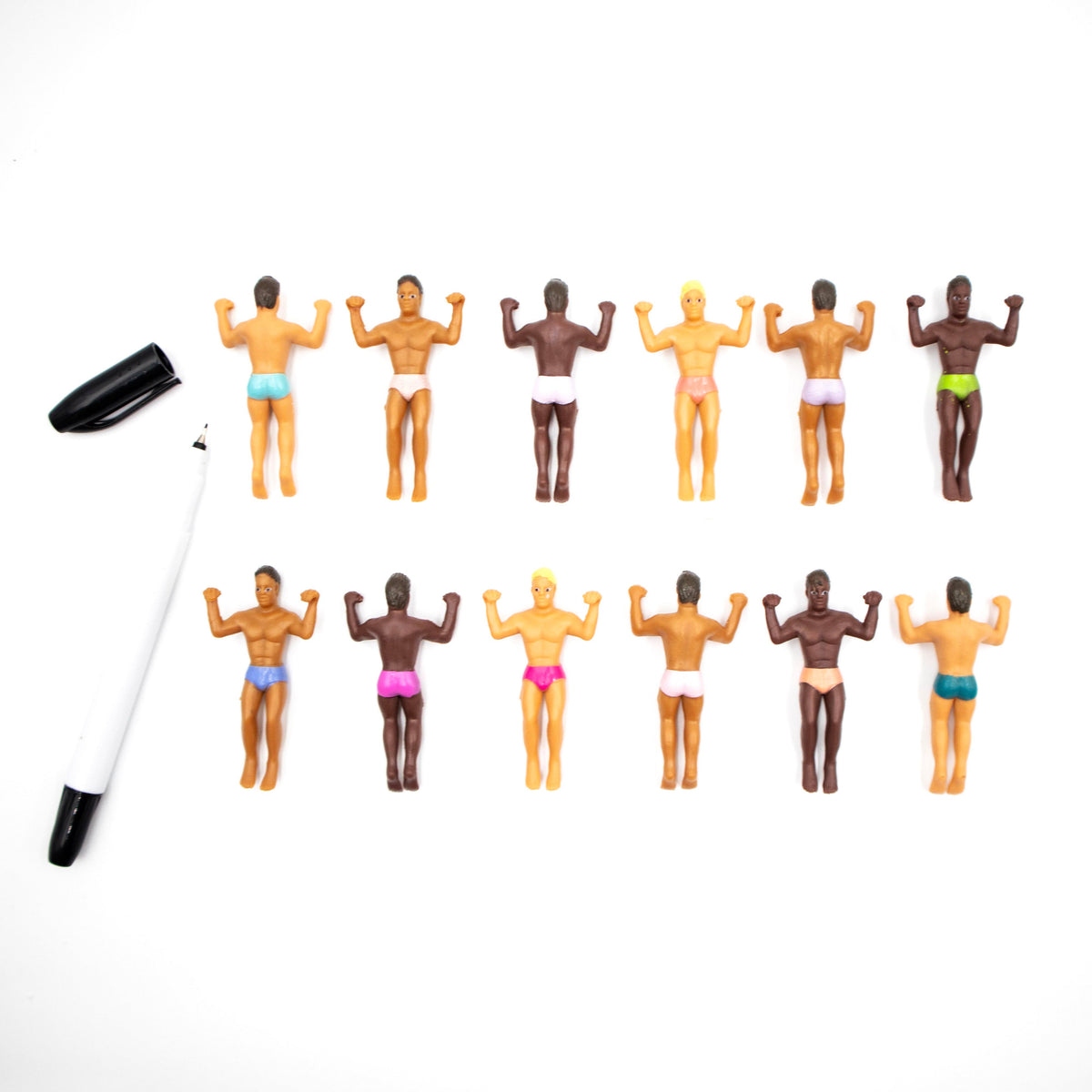 Hunky Buddies Party Pack Drink Markers - Set of 12 - 3