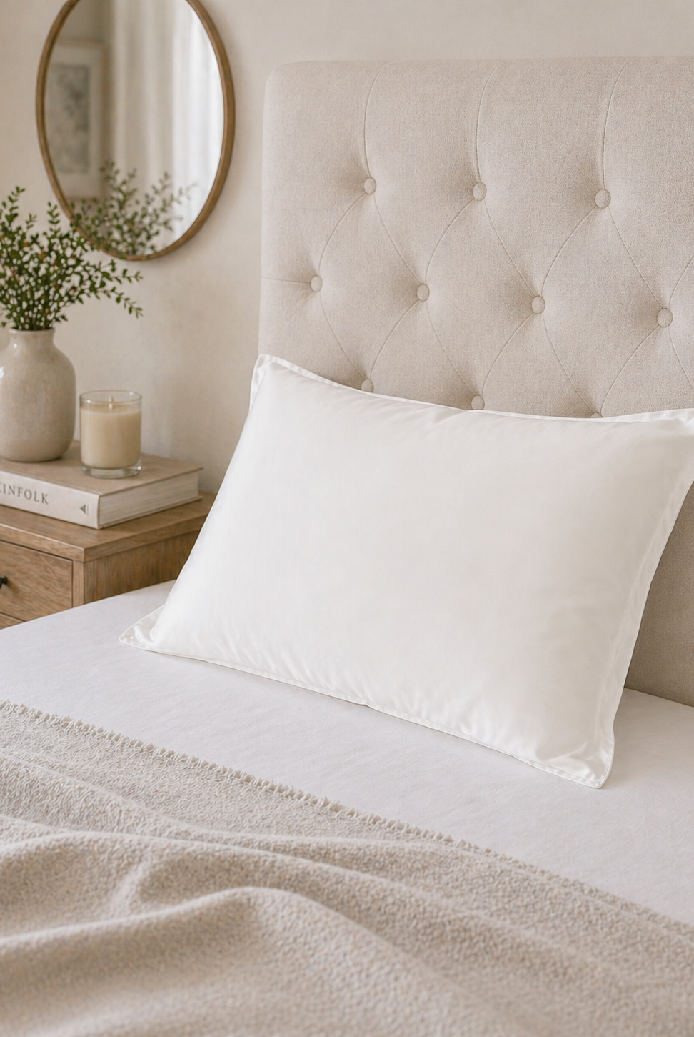 SILK SENSATION - Pillowcase - Ivory - Paula Ryan