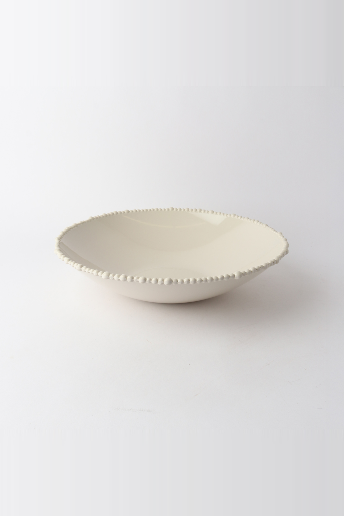 Melamine pearl tapered bowl in Sand