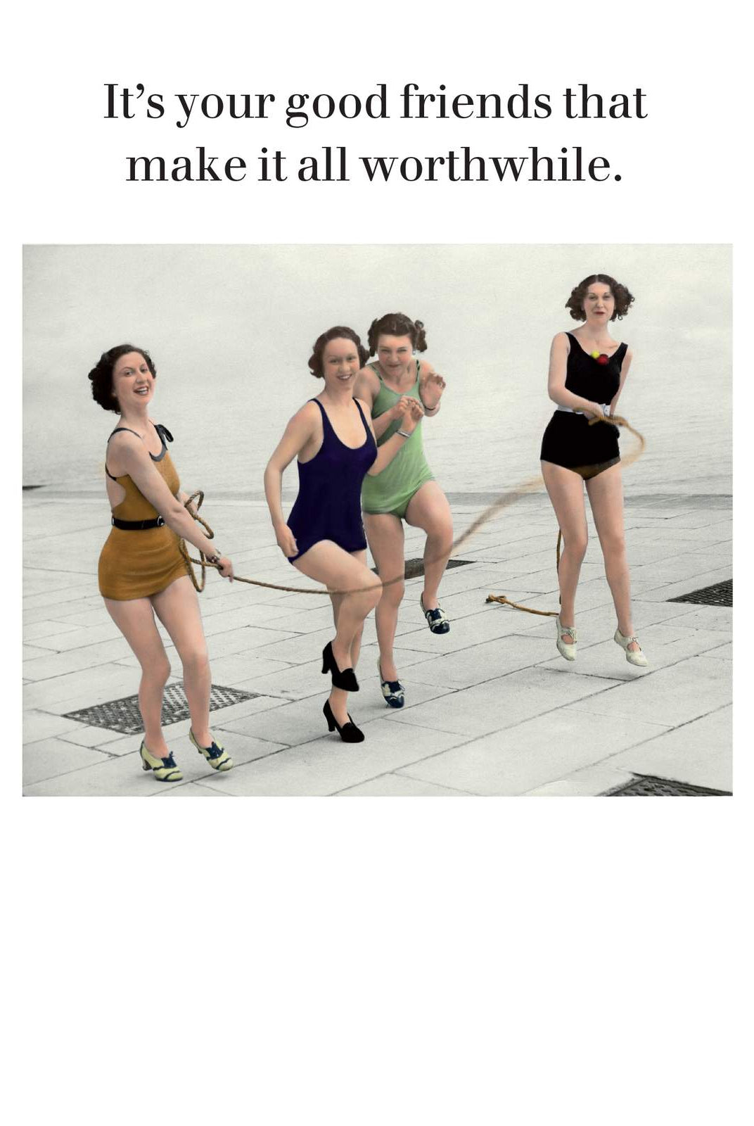 Good Friends Humour Card by Cath Tate