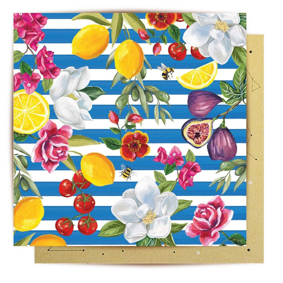 Mediterranean Summer Pattern Card by La La Land