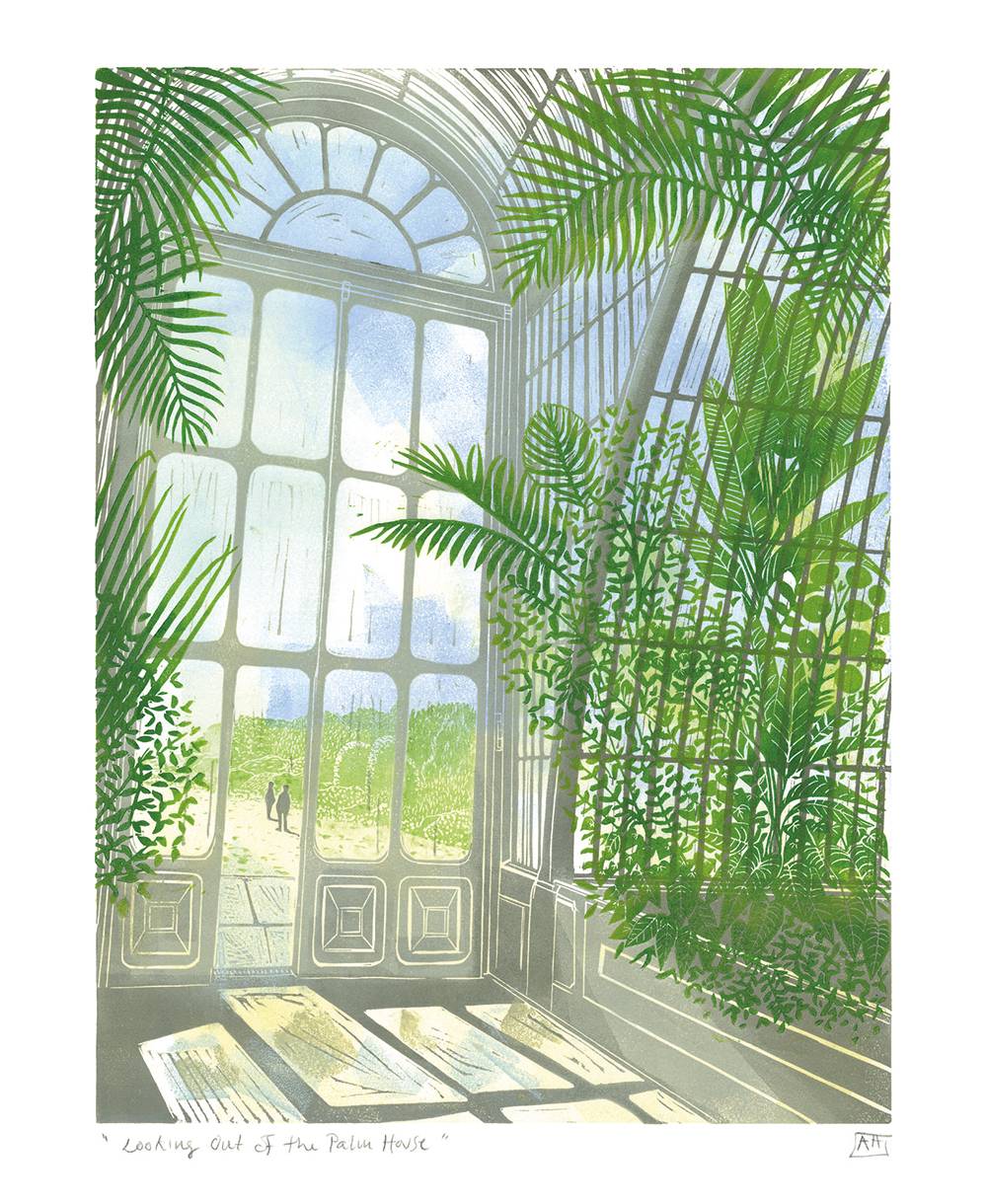 Looking Out At The Palm House Card by Museums & Galleries